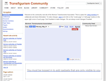 Tablet Screenshot of community.transfigurism.org